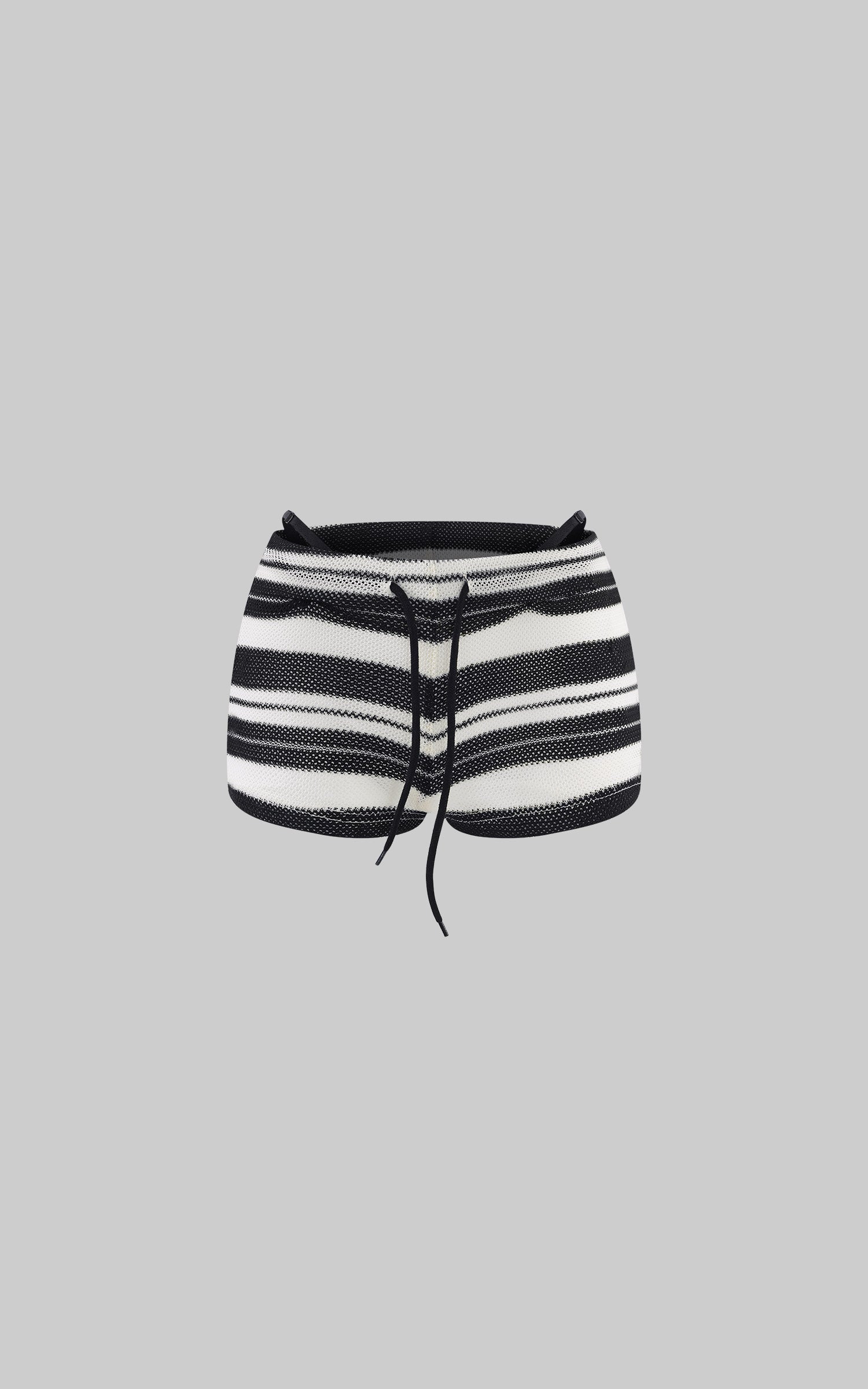 Hydrae Micro lounge en maille à rayures taille basse Short
