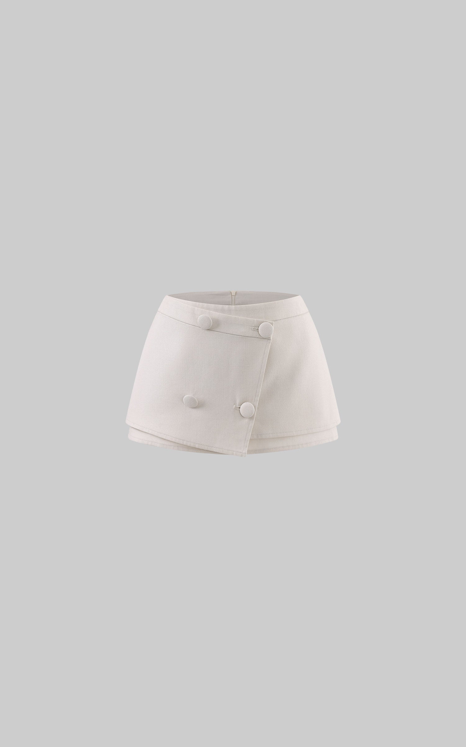 Hydrae Tailored Wrap Skort Mini Skirt