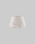 Hydrae Tailored Wrap Skort Mini Skirt