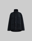 RASE LE SOL Black Cropped Puffer Jacket