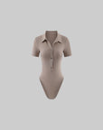 0122stepll Ensemble Body Polo & Pantalon Évasé