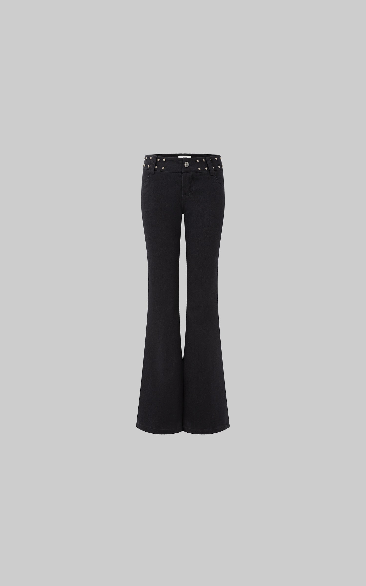 IAMXIAA Low-Rise Studded Flared Pants
