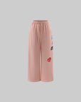 WARDEN EDGE Patch Graphic Wide-Leg Sweatpants