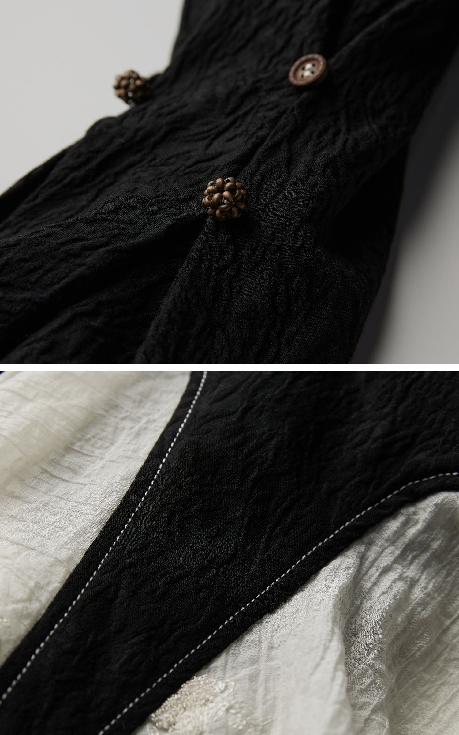 DOINDULGE Structured Crinkle Sculptural Peplum Jacket