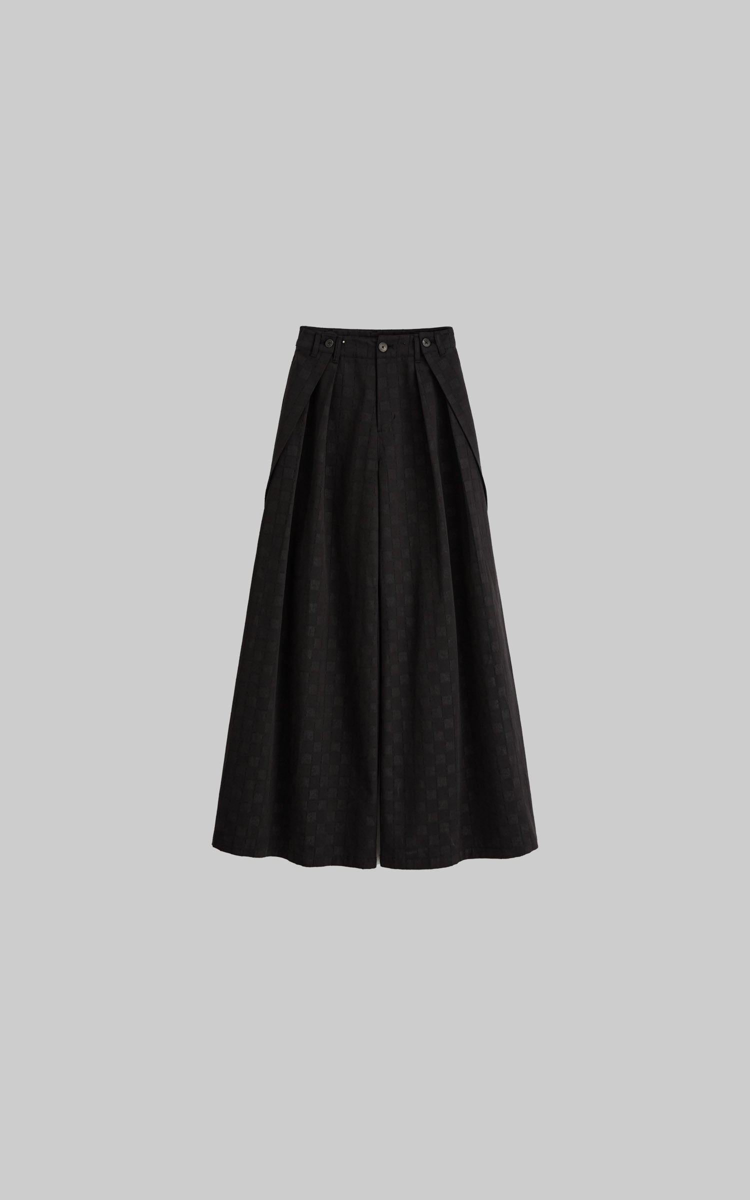 DOINDULGE High Waist Pleated Wide Leg Pants