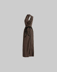 DOINDULGE Halter Cowl Neck Embroidered Maxi Dress