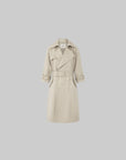 IAMXIAA Belted Oversized Long Trench Coat