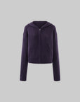 ROVENTE Knit Zip-Up Hoodie & Drawstring Wide-Leg Pants Set