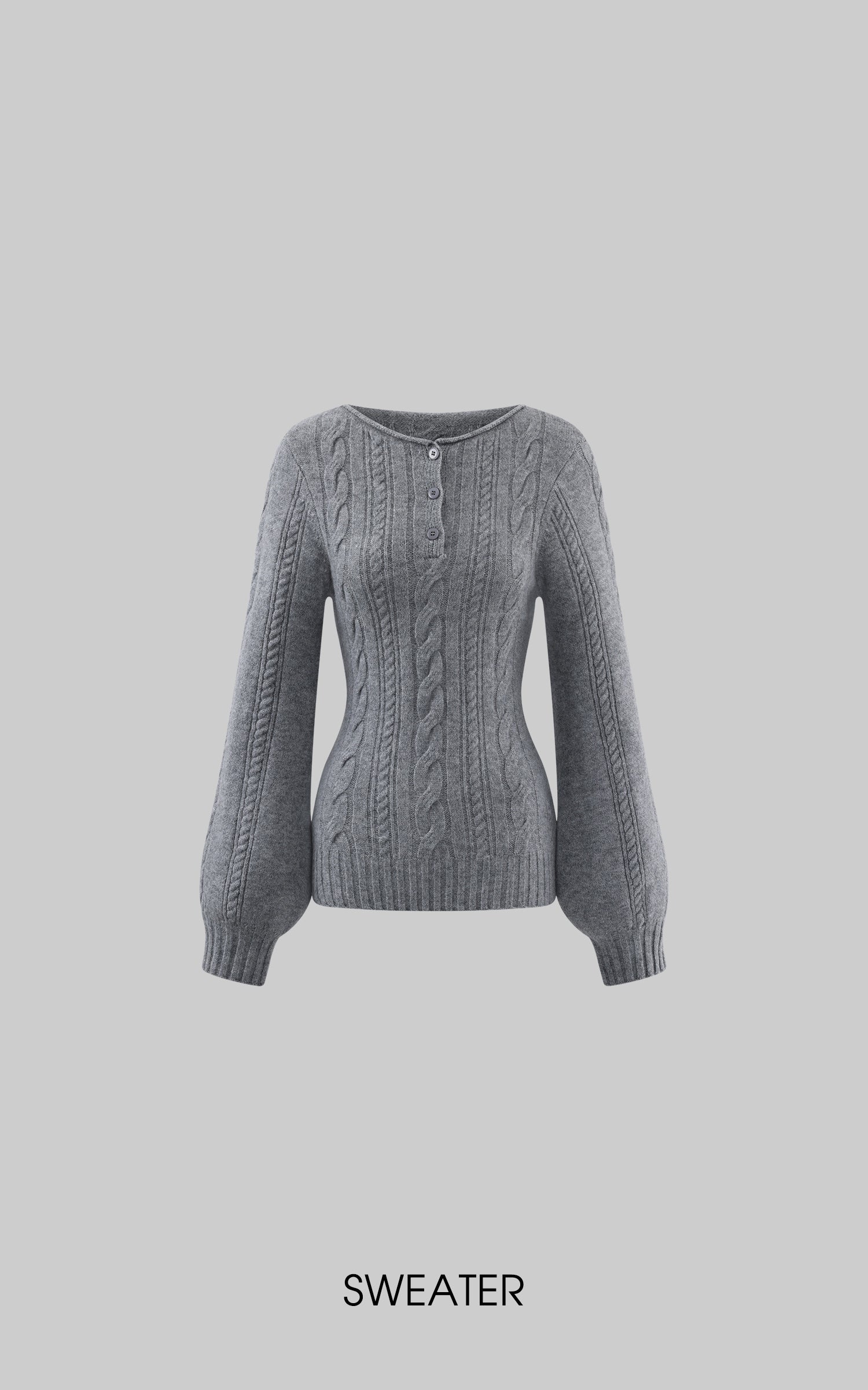 WARDEN EDGE Cable Knit Sweater &amp; Shorts Set with Matching Leg Warmers