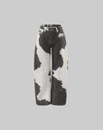 WARDEN EDGE Bleached Cowhide Wide-Leg Jeans