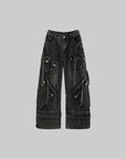 WARDEN EDGE Multi-Pocket High-Rise Cargo Jeans