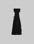 DOINDULGE Off-Shoulder Ruched Maxi Dress