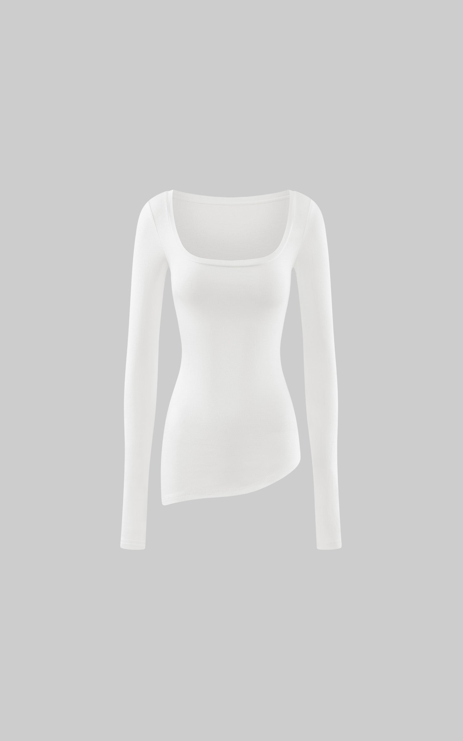 WARDEN EDGE Sculpted Square Neck Long Sleeve Top