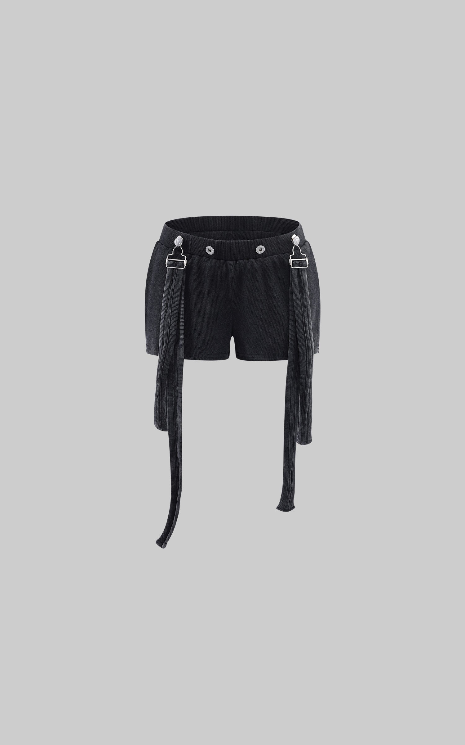 WARDEN EDGE Suspender Strap Micro Knit Shorts