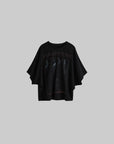 DOINDULGE Oversized Graphic Batwing Sleeve T-Shirt