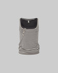 IAMXIAA Débardeur Henley à Rayures