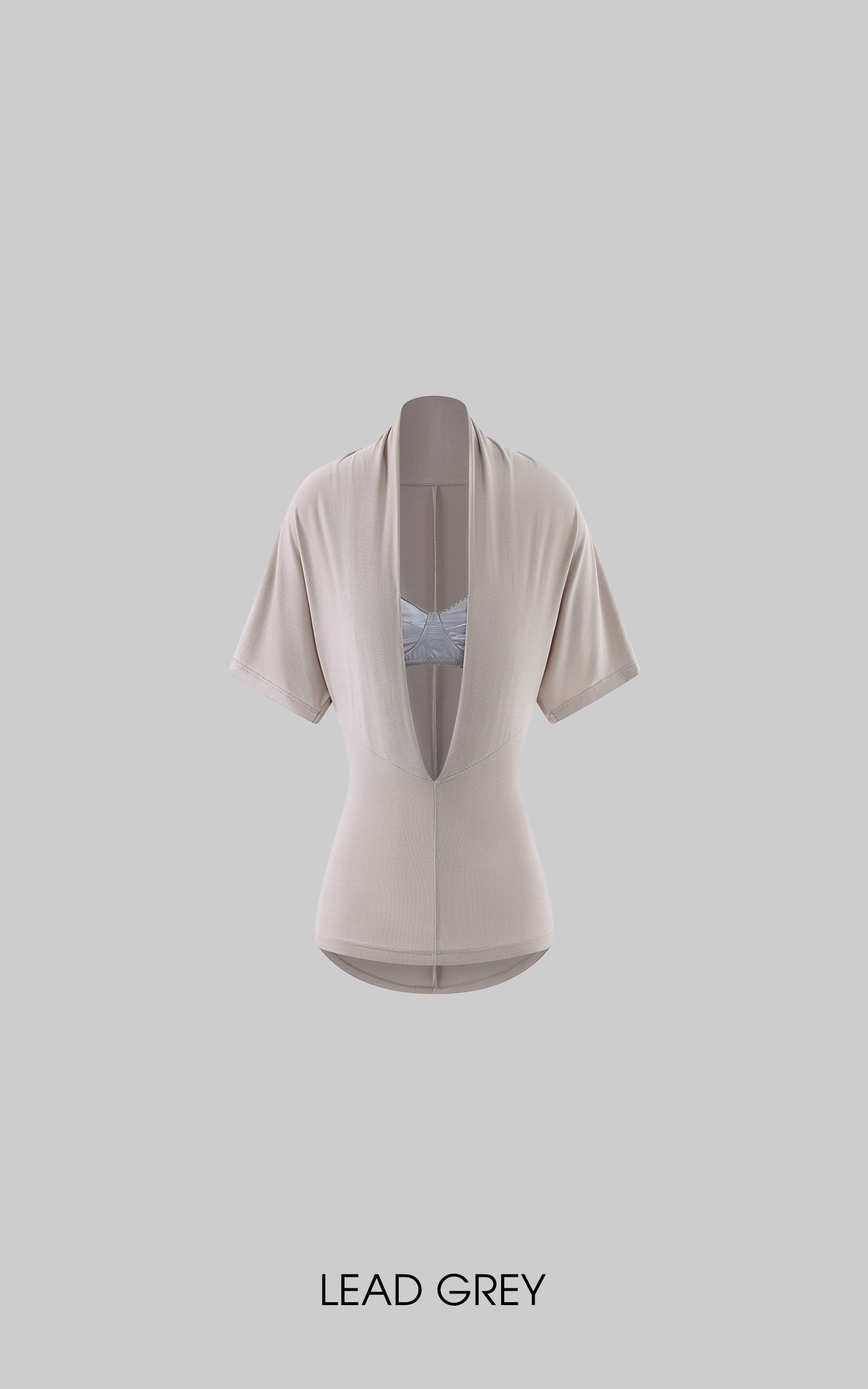 ROVENTE Draped Plunge Two-Piece T-Shirt
