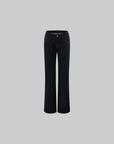 0122stepll Veste en jean sculptée & Ensemble jean droit taille basse