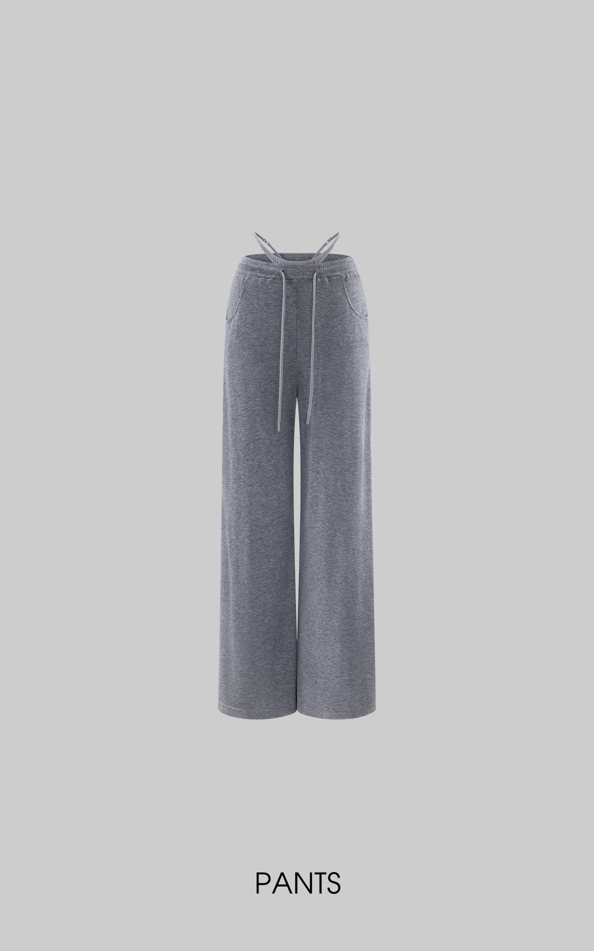 WARDEN EDGE Minimal Zip Hoodie &amp; Camisole &amp; Wide Leg Pants Three Piece Set
