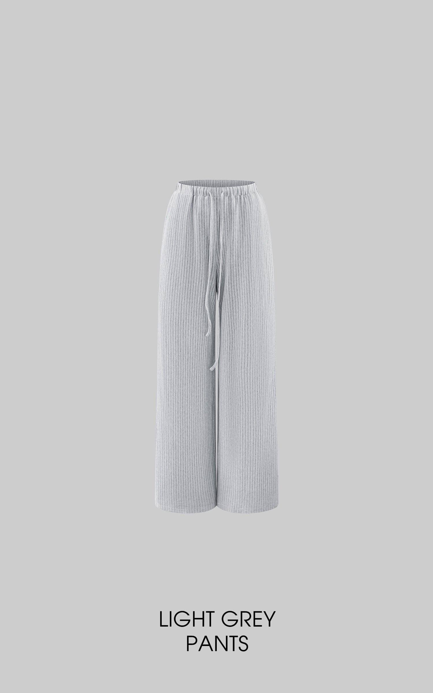 Rase le sol Striped Halter Bra and Relaxed Draped Lounge Pants Set