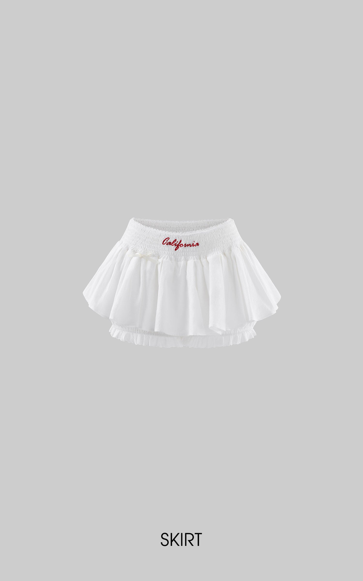 WARDEN EDGE Ruched Off-Shoulder Top &amp; Tiered Mini Skirt Set