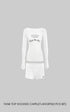Rase le sol Tank Top + Hooded Capelet + Shorts Three-Piece Set - PINKPARKS