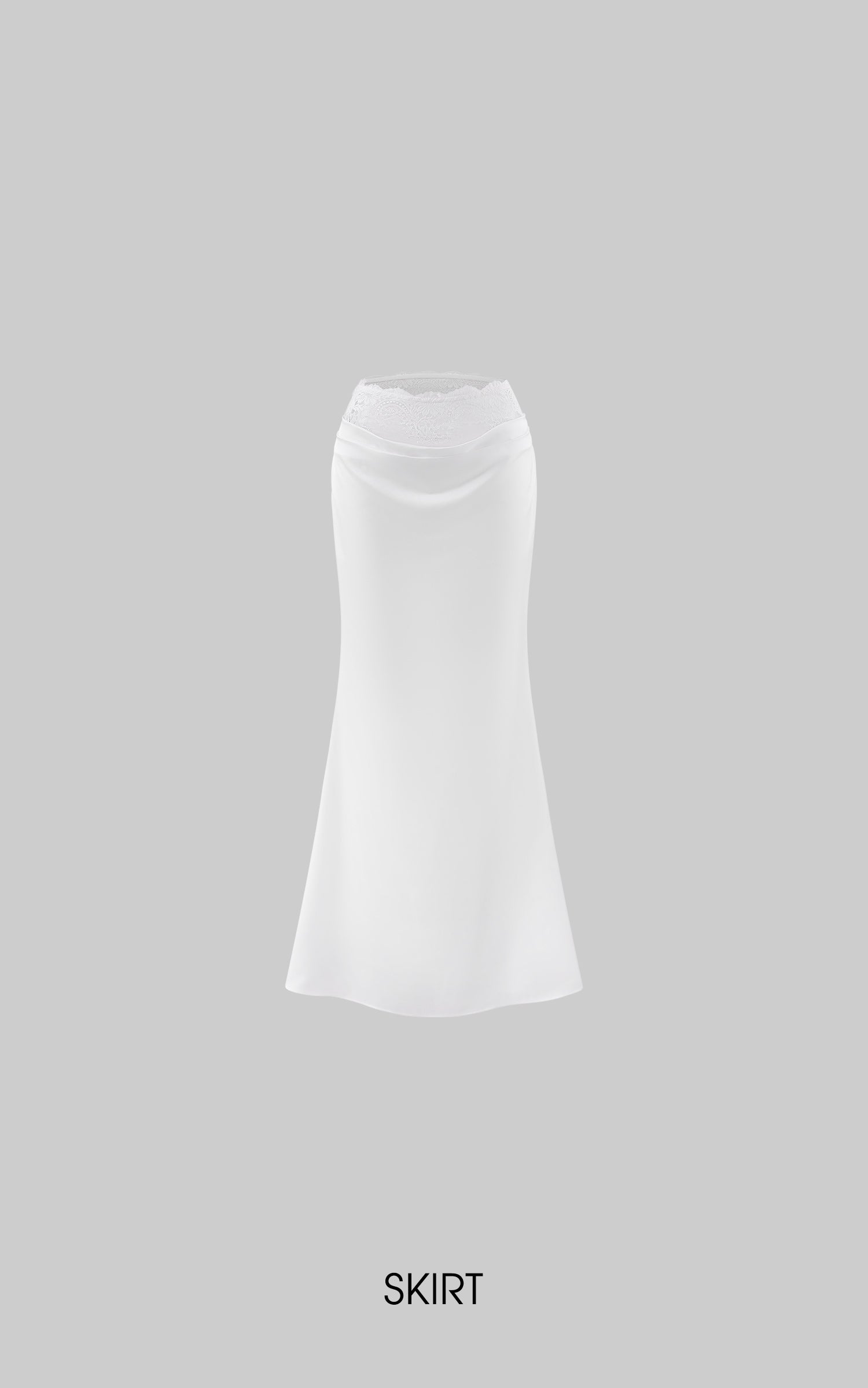 0122stepll Draped Bow Camisole &amp; Lace-Waist Satin Maxi Skirt Set