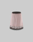 0122stepll Two-Piece Layered Lace Midi Skirt