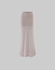 Hydrae Soft Sheer Knit Camisole & Low-Rise Floor-Length Column Skirt Two-Piece Set