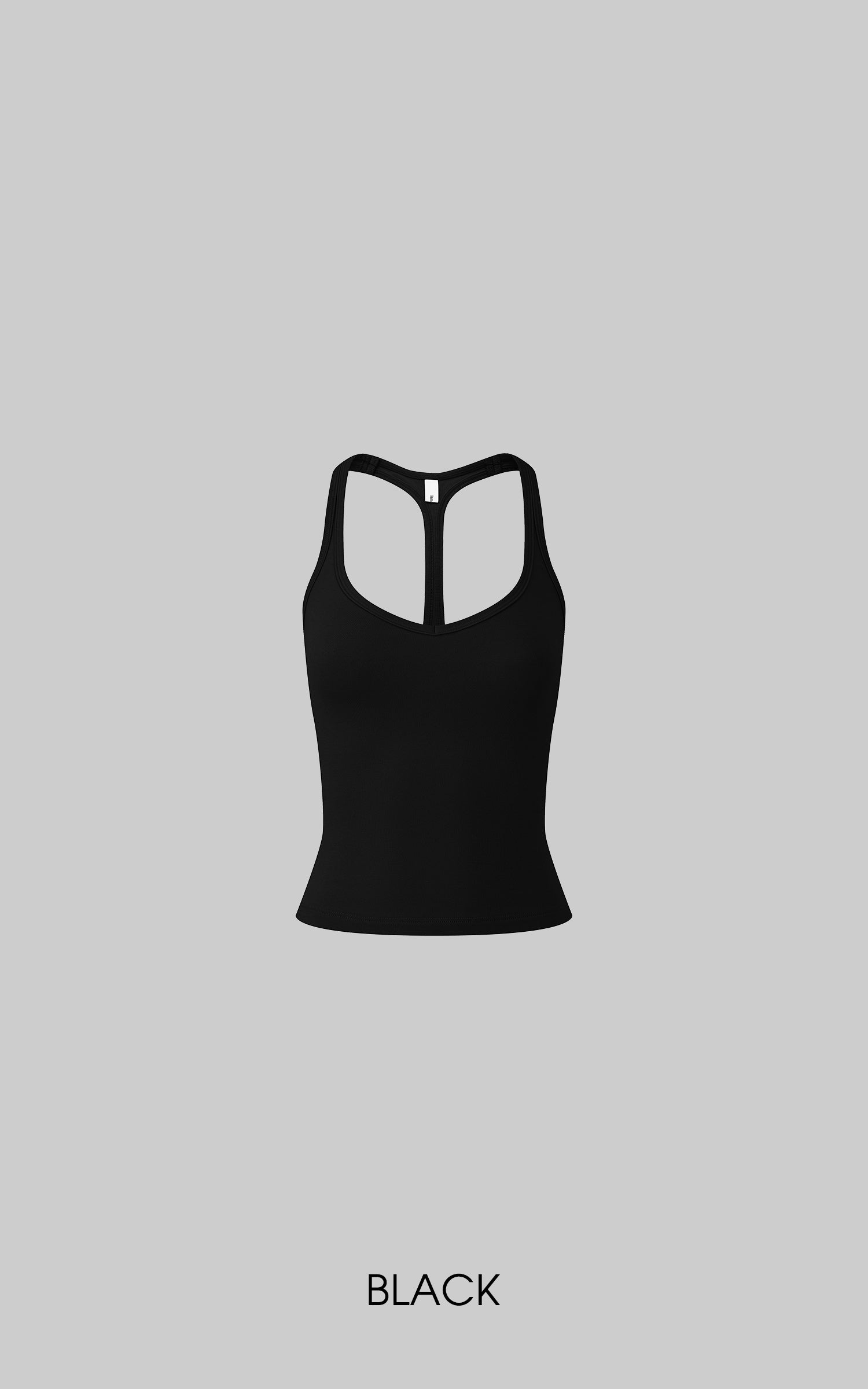 IAMXIAA Scoop Neck Racerback Fitted Tank Top
