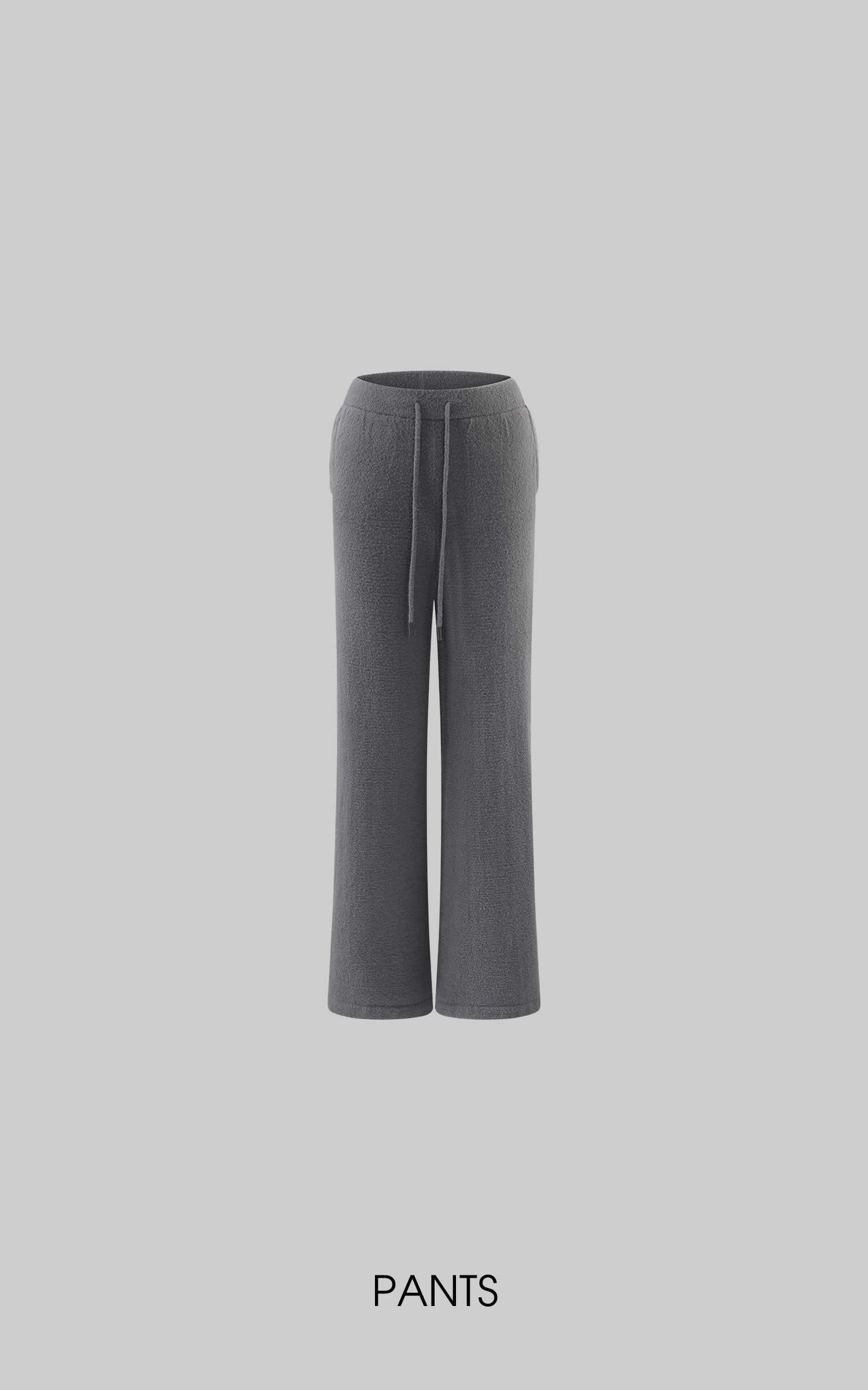 WARDEN EDGE Brushed Knit Hoodie Camisole &amp; Wide-Leg Pants Set