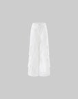 ROVENTE Low-Rise Wide Leg Cargo Pants