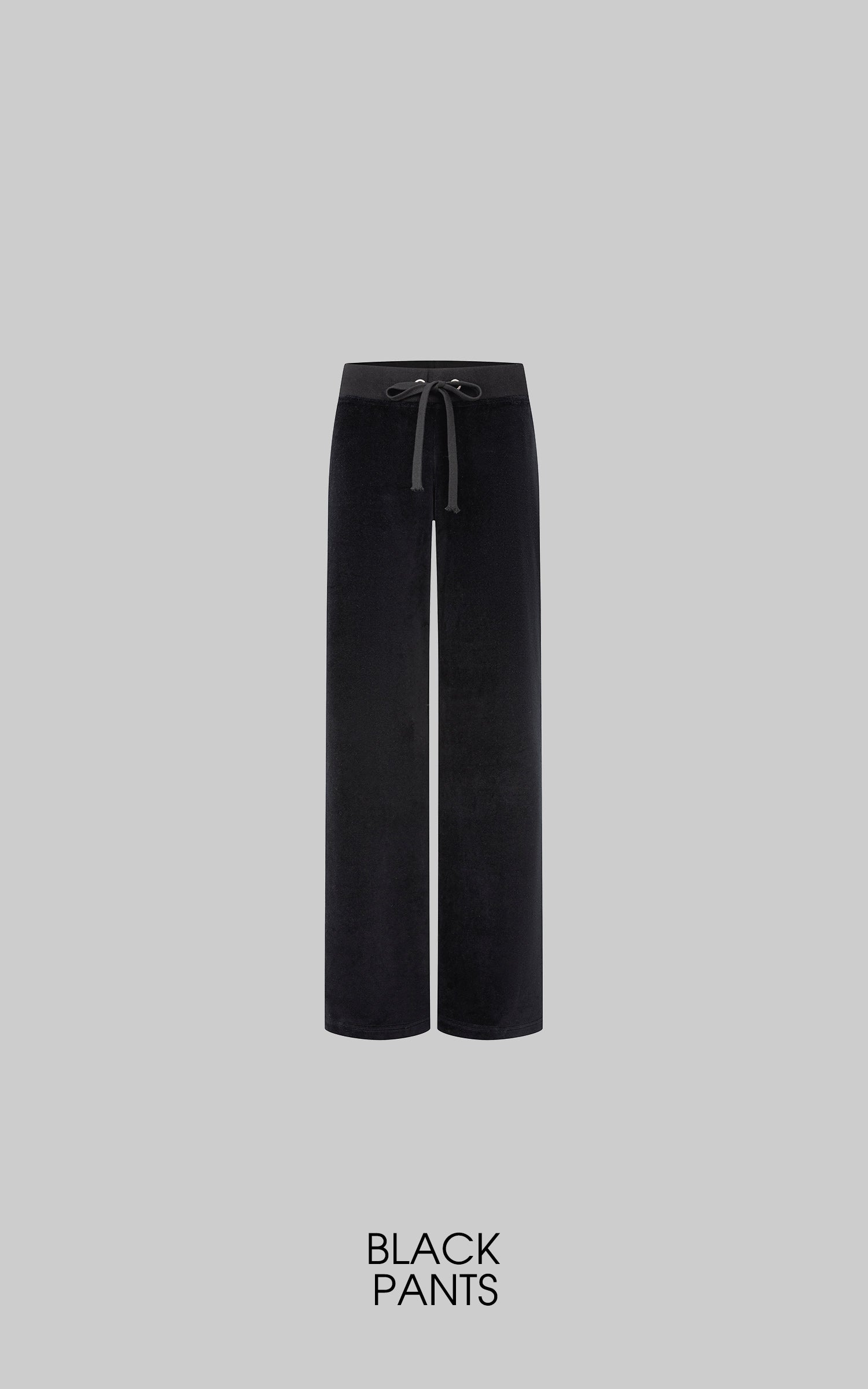 IAMXIAA Velour Zip-Up Hoodie &amp; Wide-Leg Pants Set