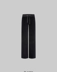 IAMXIAA Velour Zip-Up Hoodie & Wide-Leg Pants Set