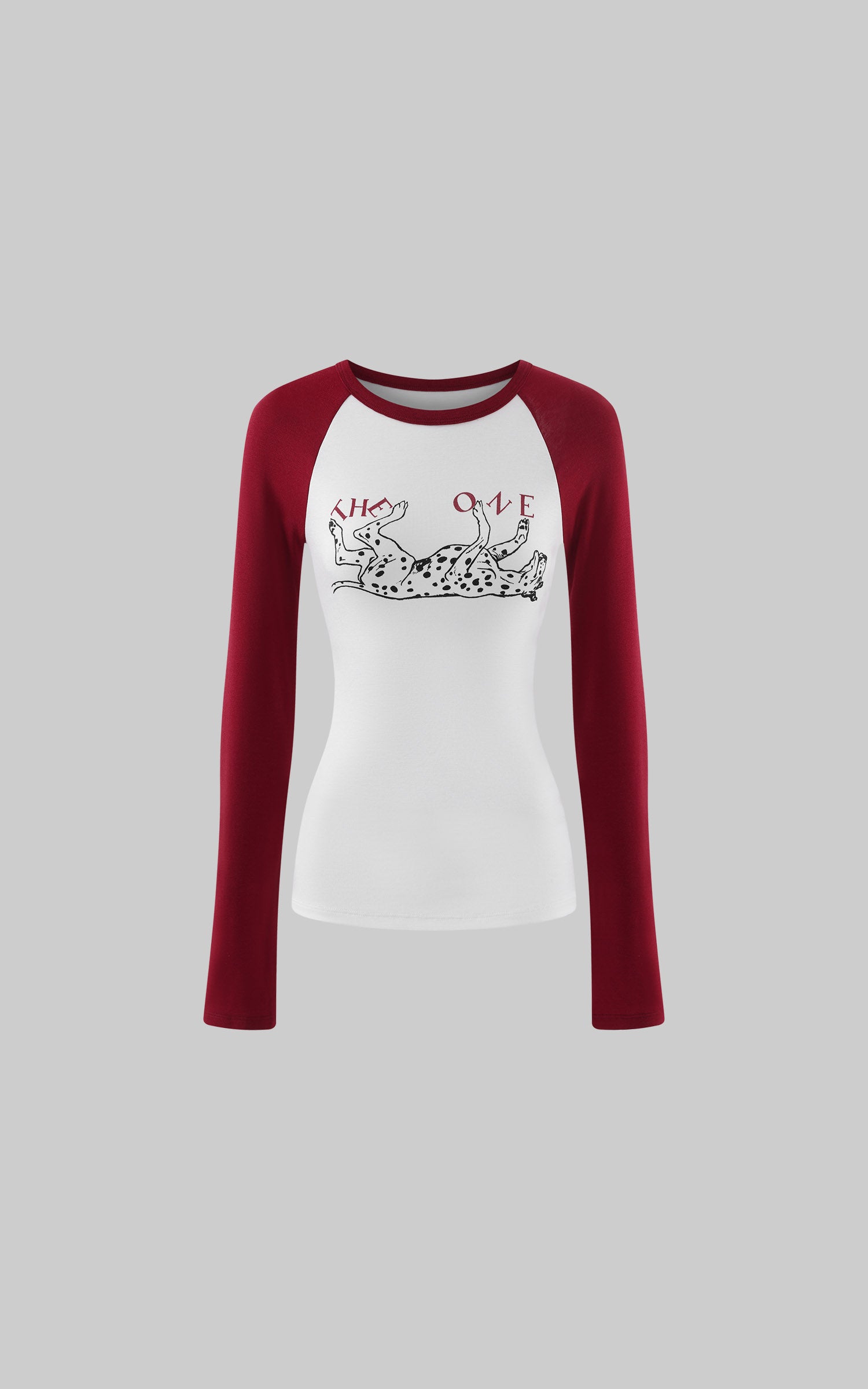 WARDEN EDGE Haut à manches longues raglan avec motif dalmatien