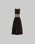 DOINDULGE Lace Waist Maxi Dress