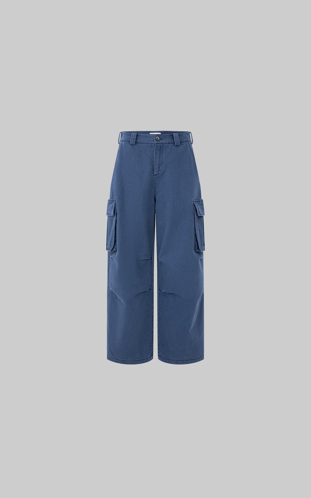 IAMXIAA Vintage Blue Oversized Cargo Jeans