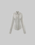 0122stepll Afterglow Sculpted Satin Shirt