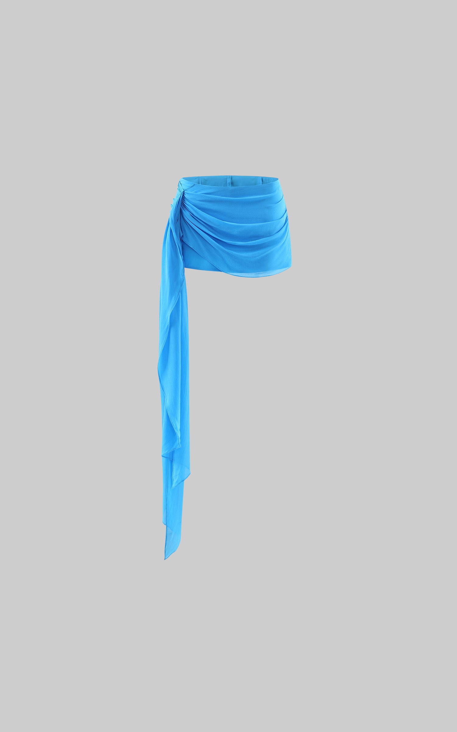 ROVENTE Ruched Scarf Mini Skirt