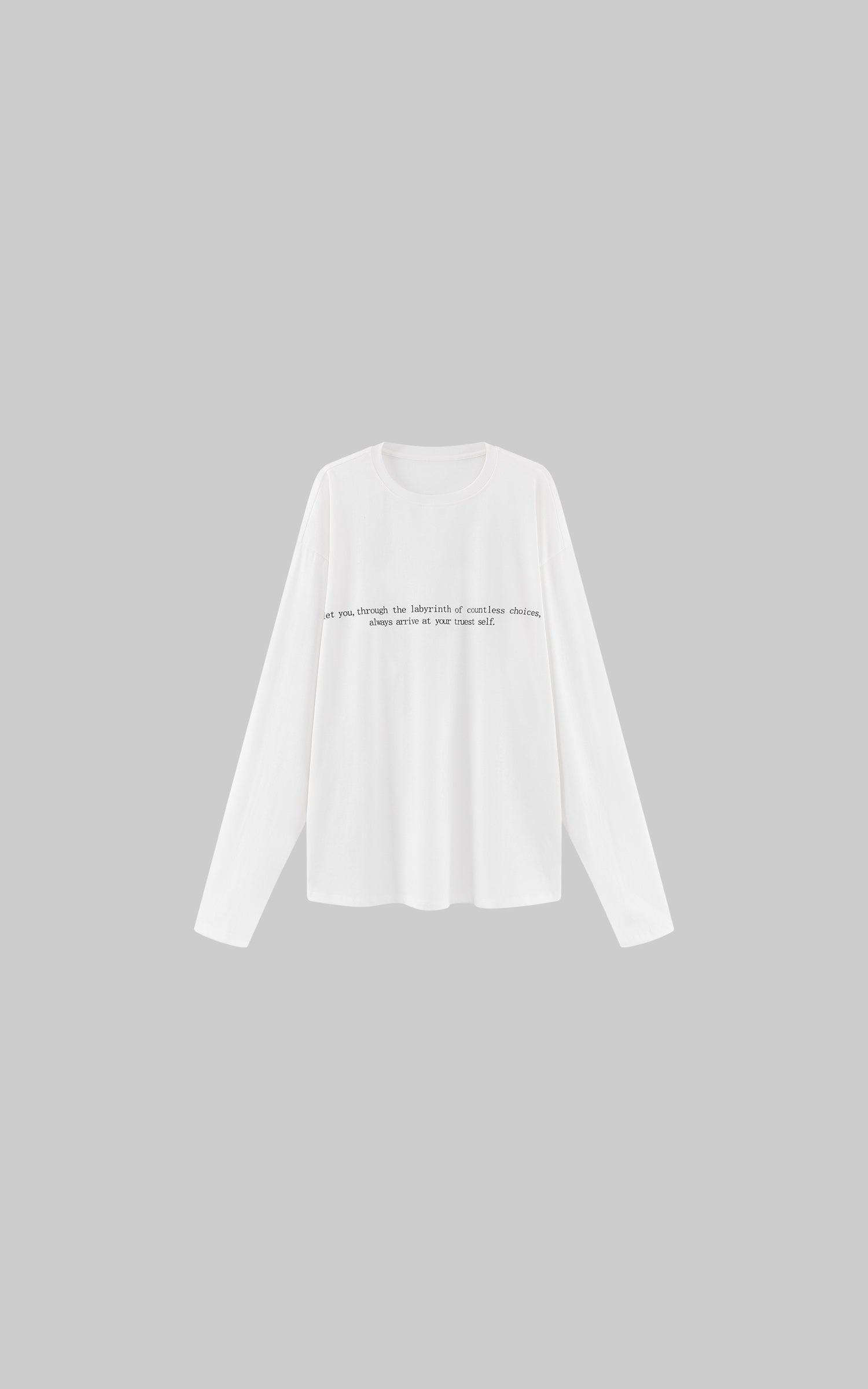 0122stepll T-shirt à manches longues oversize Labyrinthe