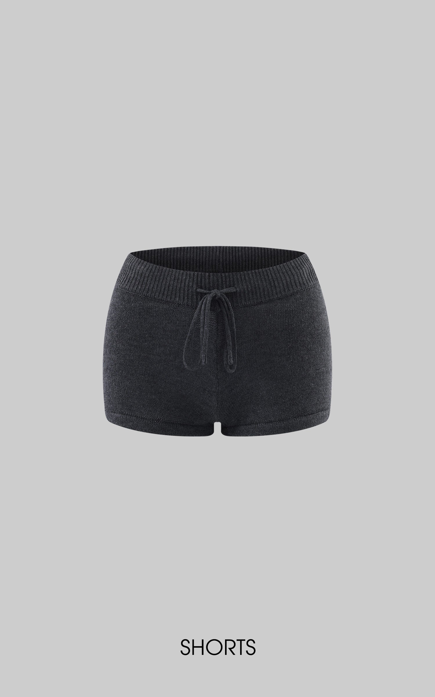 WARDEN EDGE W9 Knit Zip Hoodie &amp; Micro Shorts Set