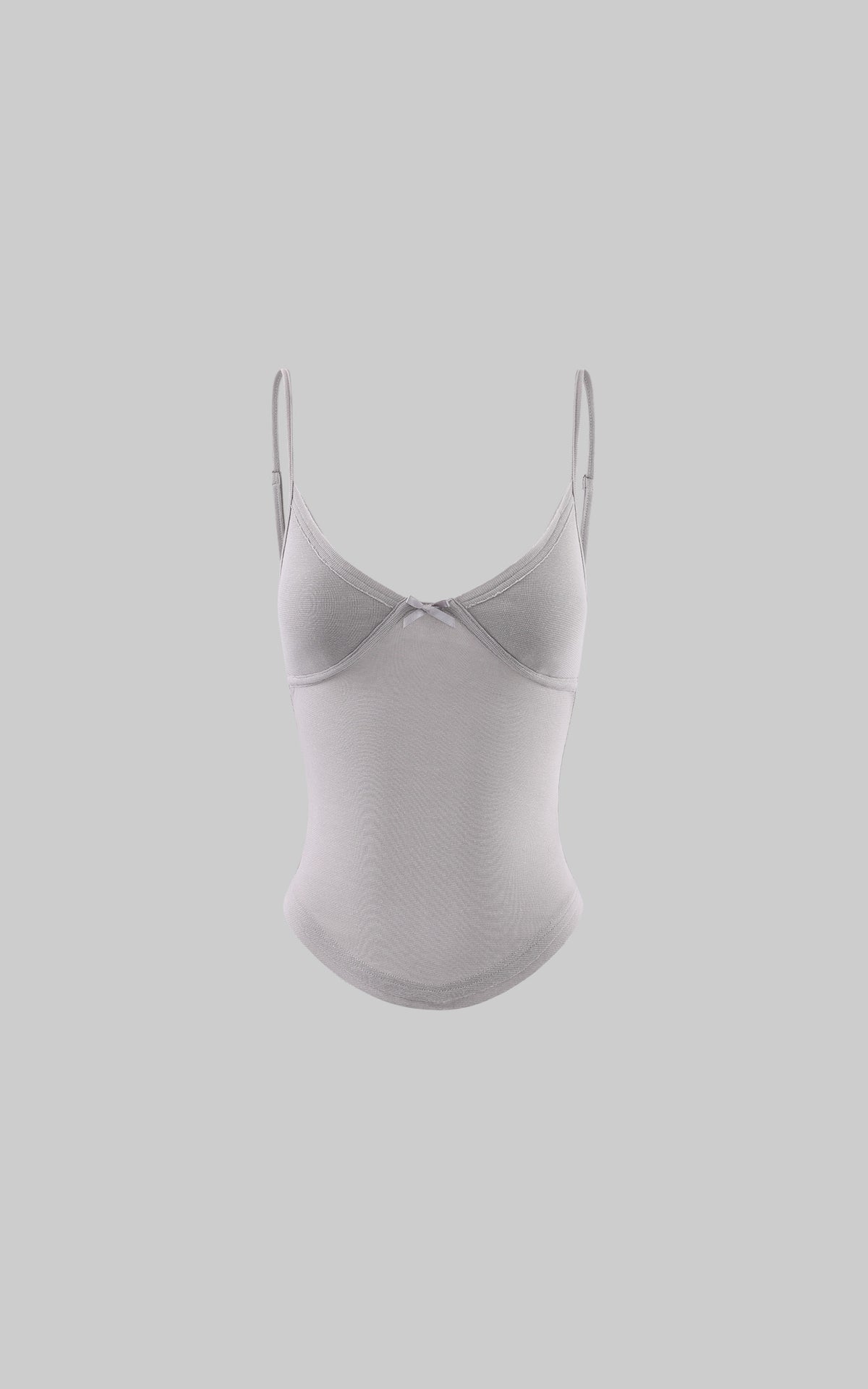 Hydrae Satin Bow Detail Sculpted Cami Top With Slim Fit Silhouette