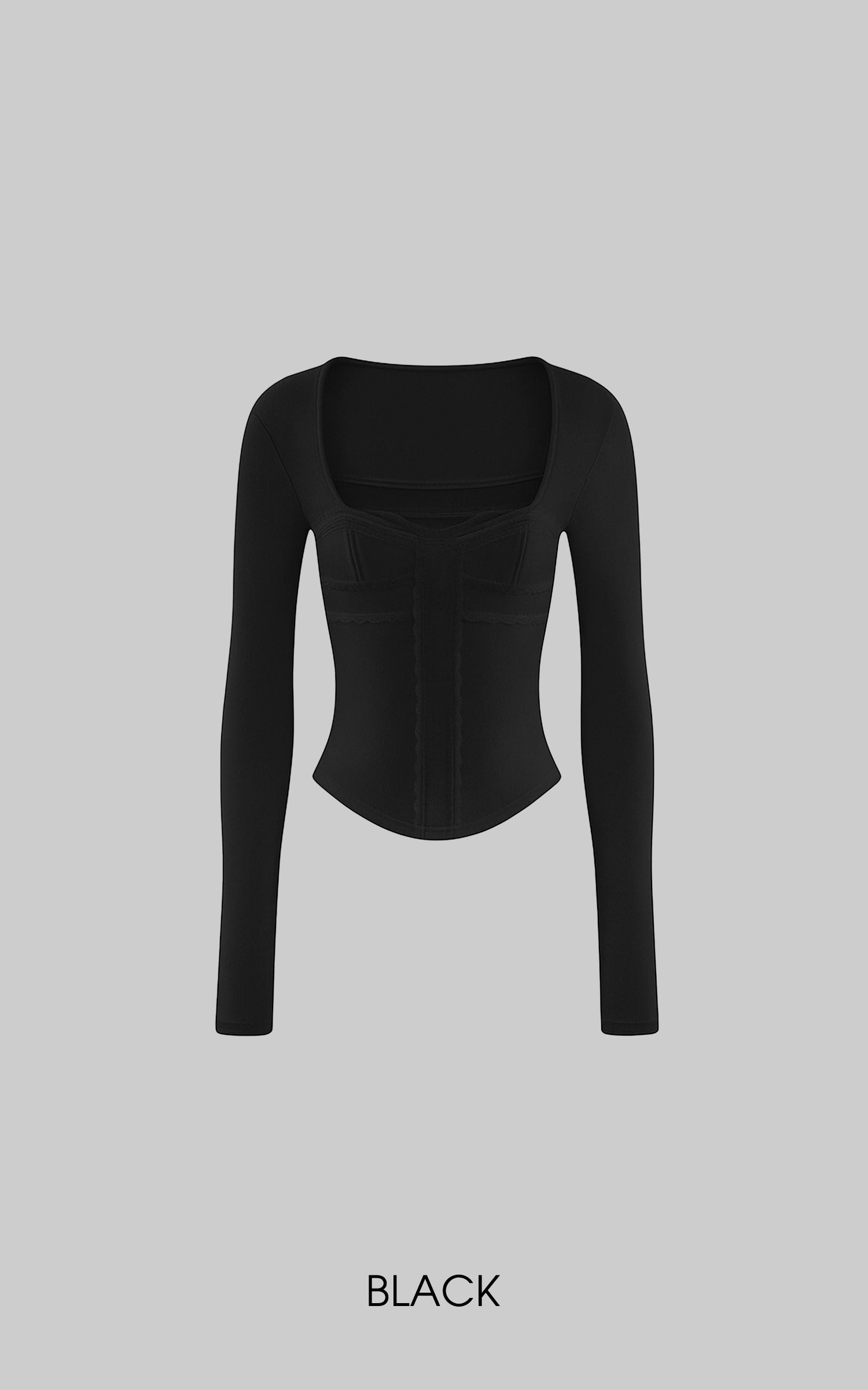 Rase le sol Lace Panel Corset Top