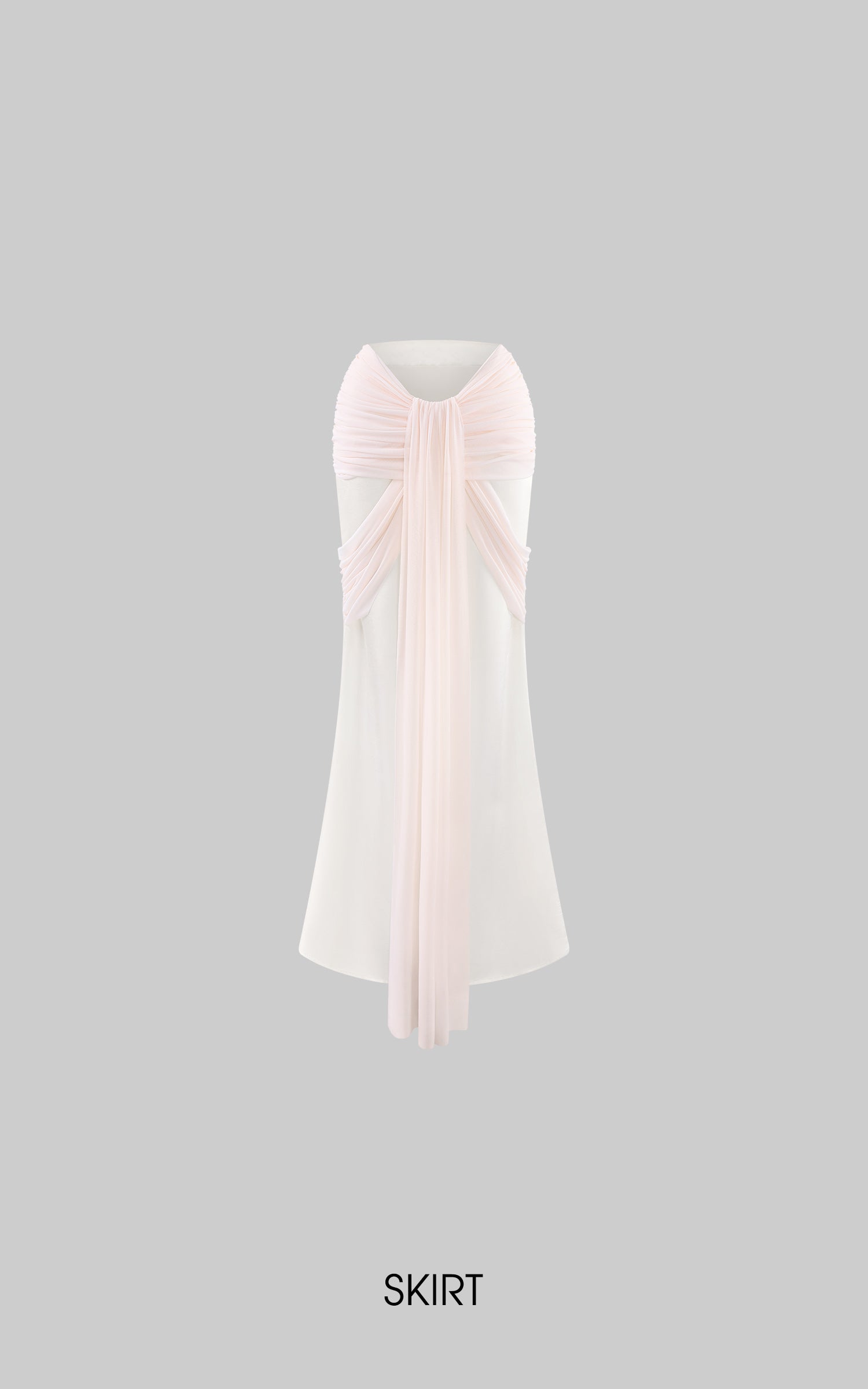 Rase le sol Ruched Halter Top &amp; Draped Maxi Skirt Set
