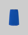 IAMXIAA Cobalt Blue Low-Rise Midi Skirt