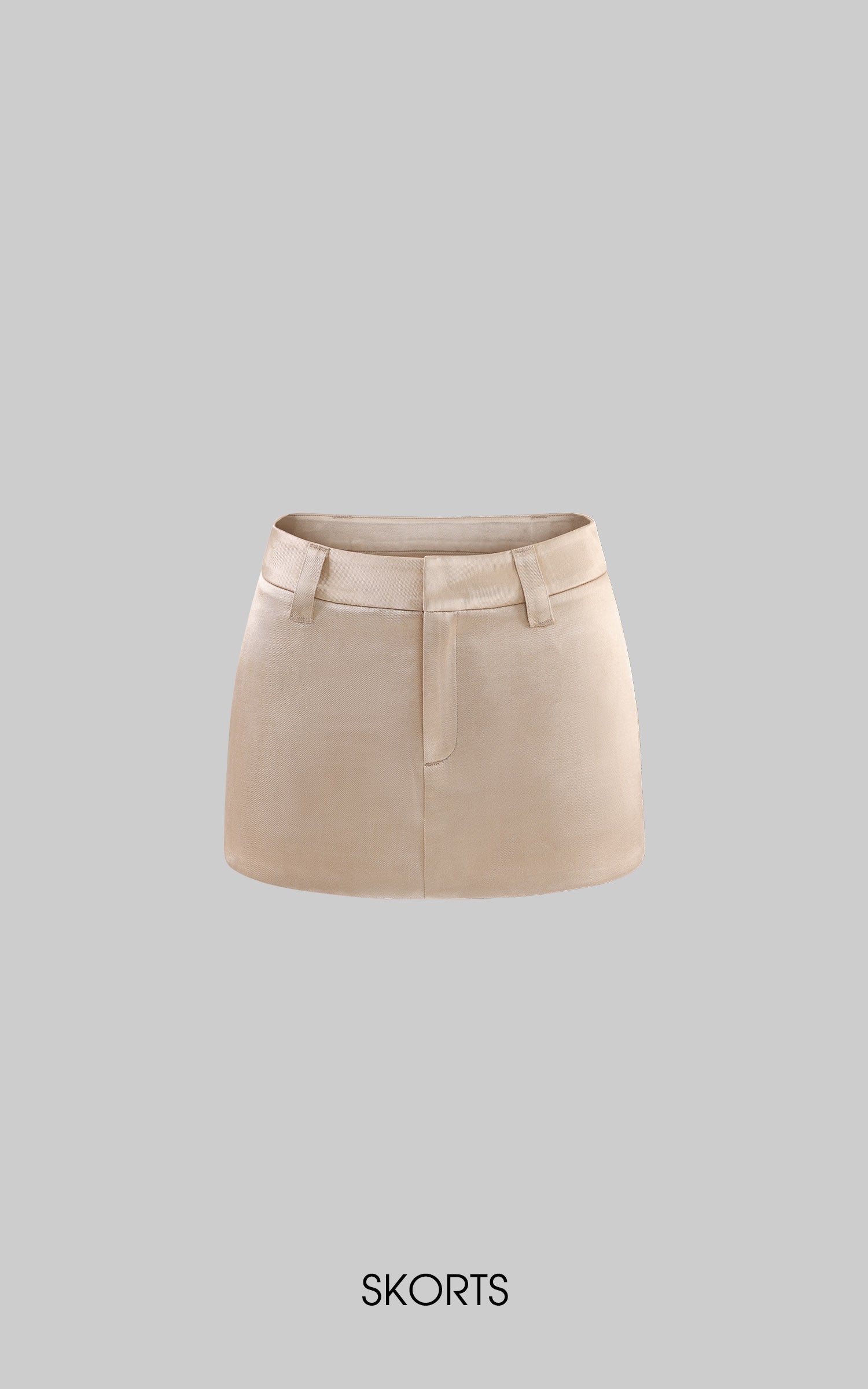 ROVENTE Mini-jupe satinée taille basse