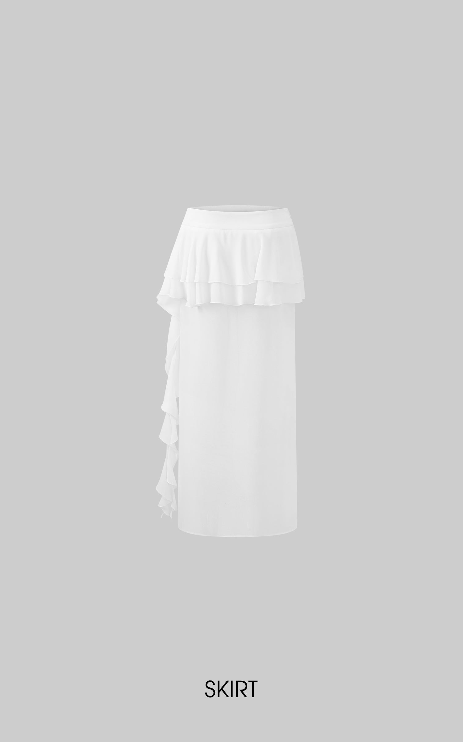 DreamyNerd Off-Shoulder Ruffle Strap Top &amp; Flowing Skirt Set - PINKPARKS