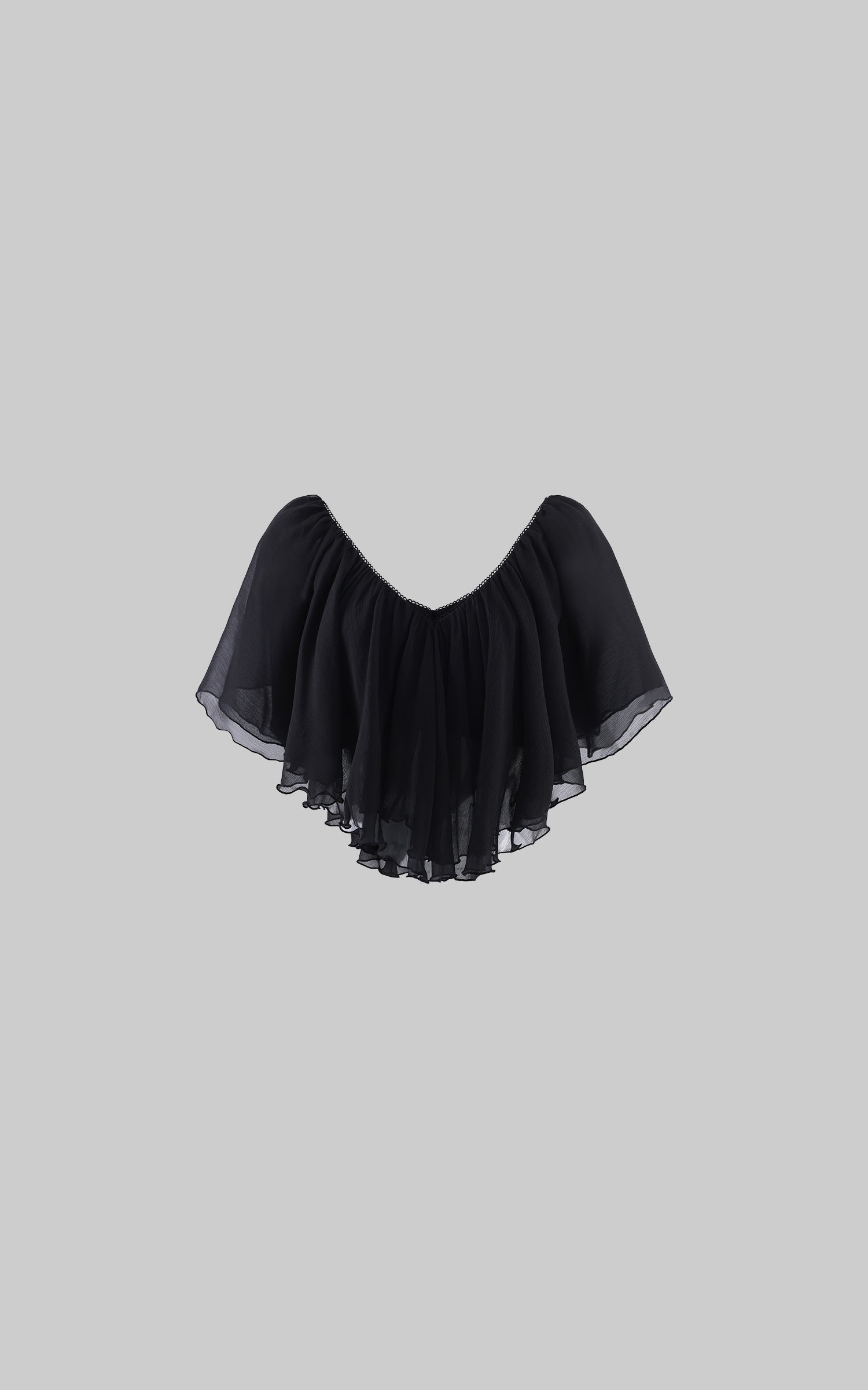 0122stepll シアーチュニックフラッタークロップトップ0122stepll
