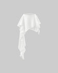 WARDEN EDGE Asymmetric Lace-Trim Mini Skirt