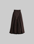 DOINDULGE Textured Check Maxi Skirt